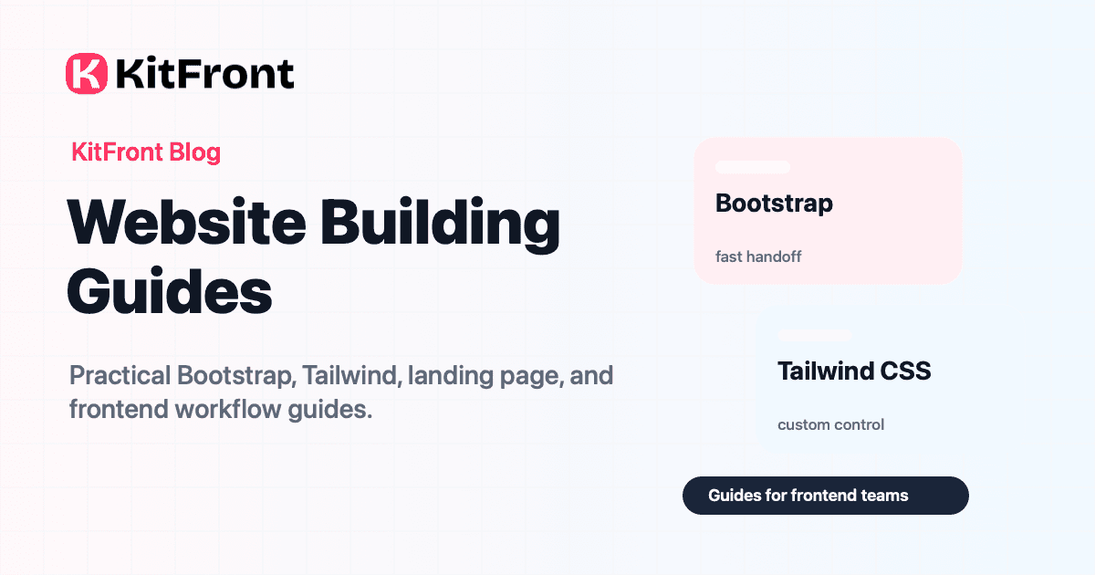 How to Build a Website Faster with KitFront article thumbnail